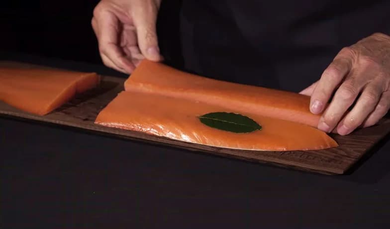 Il salmone affumicato per Claudio Cerati