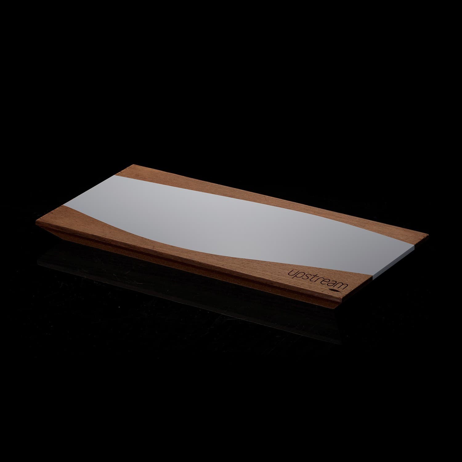 Piatto in legno con Krion 170 x 400 x 20 mm — Immagine prodotto 1