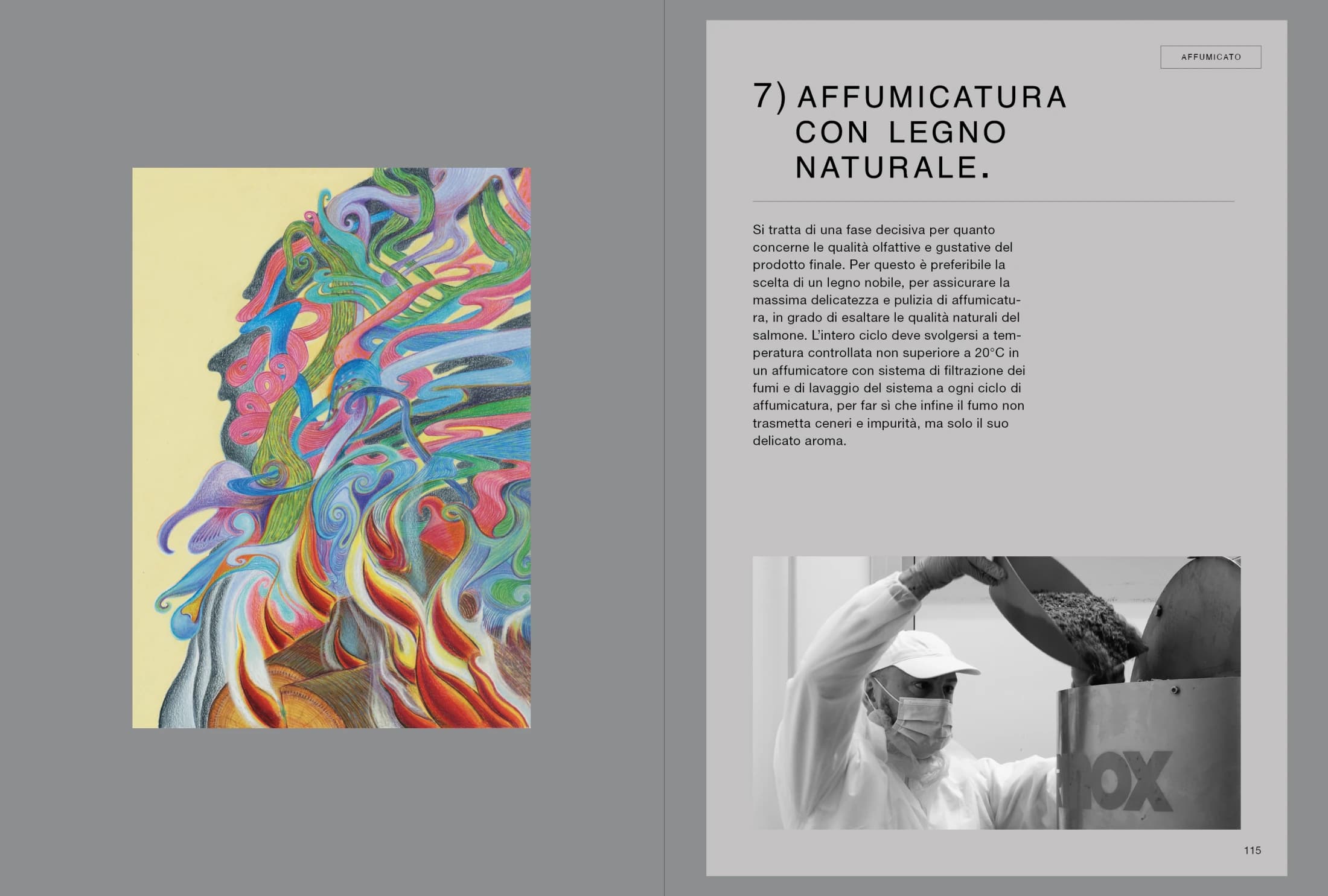 Affumicatura con legno naturale