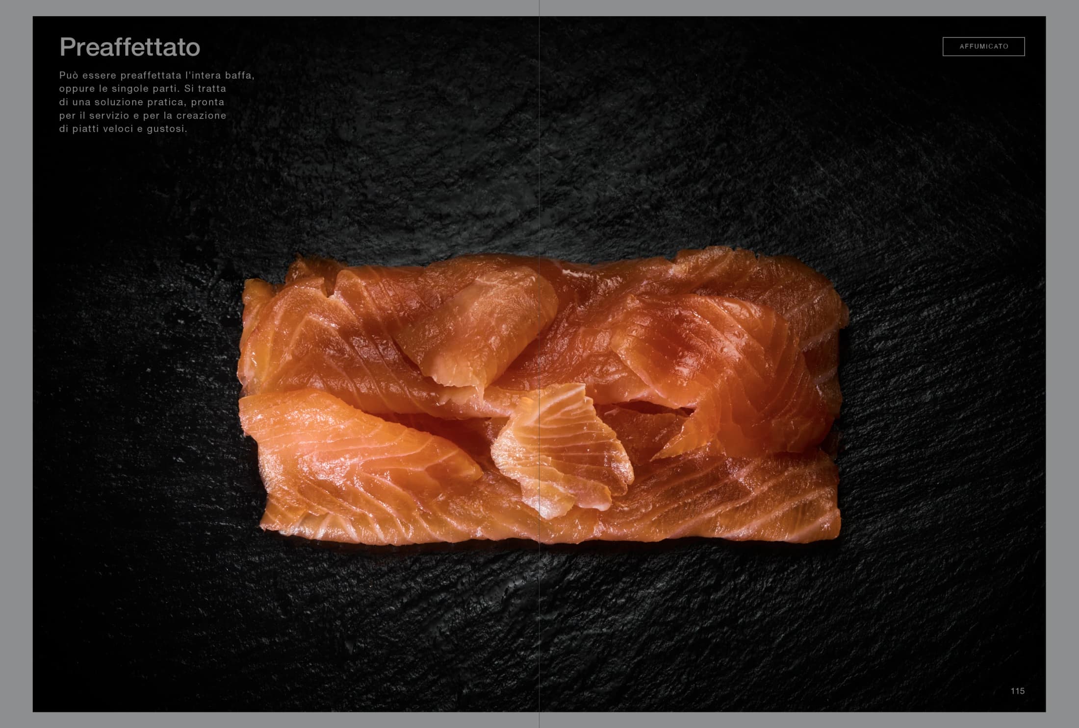 Il salmone Upstream preaffettato